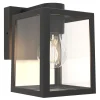 Metall Lampen|Außenwandleuchten*Eco-Light Wandleuchte außen Aluminium Glas E27 IP44 H:18,4 cm