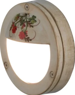 Metall Lampen|Rustikale Lampen*Ferroluce Wandleuchte außen Aluminium G9 IP44 Ø 14,5 cm rund