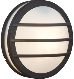 Eco-Light Wandleuchte Außen Aluminium E27 IP54 Ø26 cm blendarm< Metall Lampen|Kugellampen