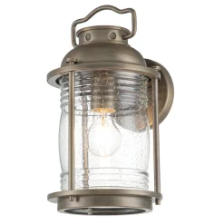 Elstead Wandleuchte außen Aluminium Glas 34,6 cm hoch IP44 E27< Außenwandleuchten|Gartenlaternen