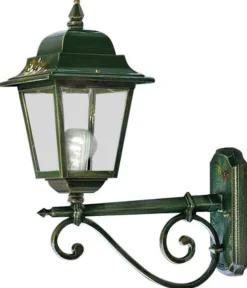 Ferroluce Wandleuchte außen Aluminium E27 IP43 55 cm hoch ADELE< Metall Lampen|Rustikale Lampen