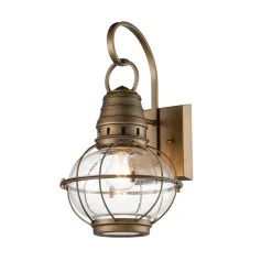 Elstead Wandleuchte außen Aluminium Glas H: 40,5 cm IP44 LOUIS< Außenwandleuchten|Gartenlaternen