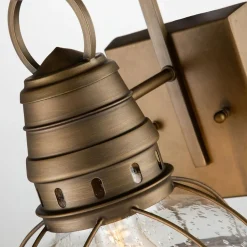 Elstead Wandleuchte außen Aluminium Glas H: 40,5 cm IP44 LOUIS< Außenwandleuchten|Gartenlaternen