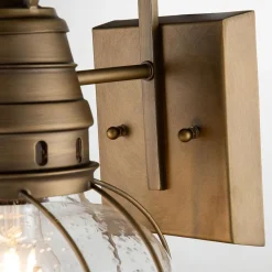 Elstead Wandleuchte außen Aluminium Glas H: 40,5 cm IP44 LOUIS< Außenwandleuchten|Gartenlaternen