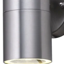 Metall Lampen|Fassadenstrahler*Searchlight Wandleuchte Außen Downlight Stahl IP44 GU10 H:12 cm