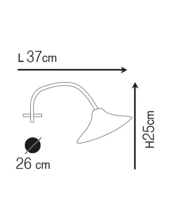 Andromeda Wandleuchte außen Echt-Messing E27 IP23 B: 26 cm HYLOS< Außenwandleuchten|Industrie Lampen