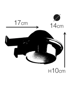 Andromeda Wandleuchte außen Glas Echt-Messing G9 IP64 14 cm breit< Außenwandleuchten|Gartenlaternen