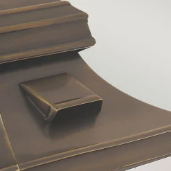 Elstead Wandleuchte außen IP44 aus Messing Glas E27 Vintage< Außenleuchten Antik|Außenleuchten Messing