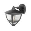 Außenwandleuchten|Gartenlaternen*Nowodvorski Wandleuchte außen IP44 E27 Schwarz H: 23 cm dekorativ