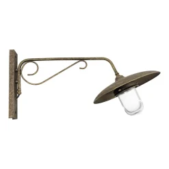 Außenleuchten Antik|Außenleuchten Messing*Giovanni Battista Wandleuchte außen IP44 Messing E27 in Bronze Antik matt