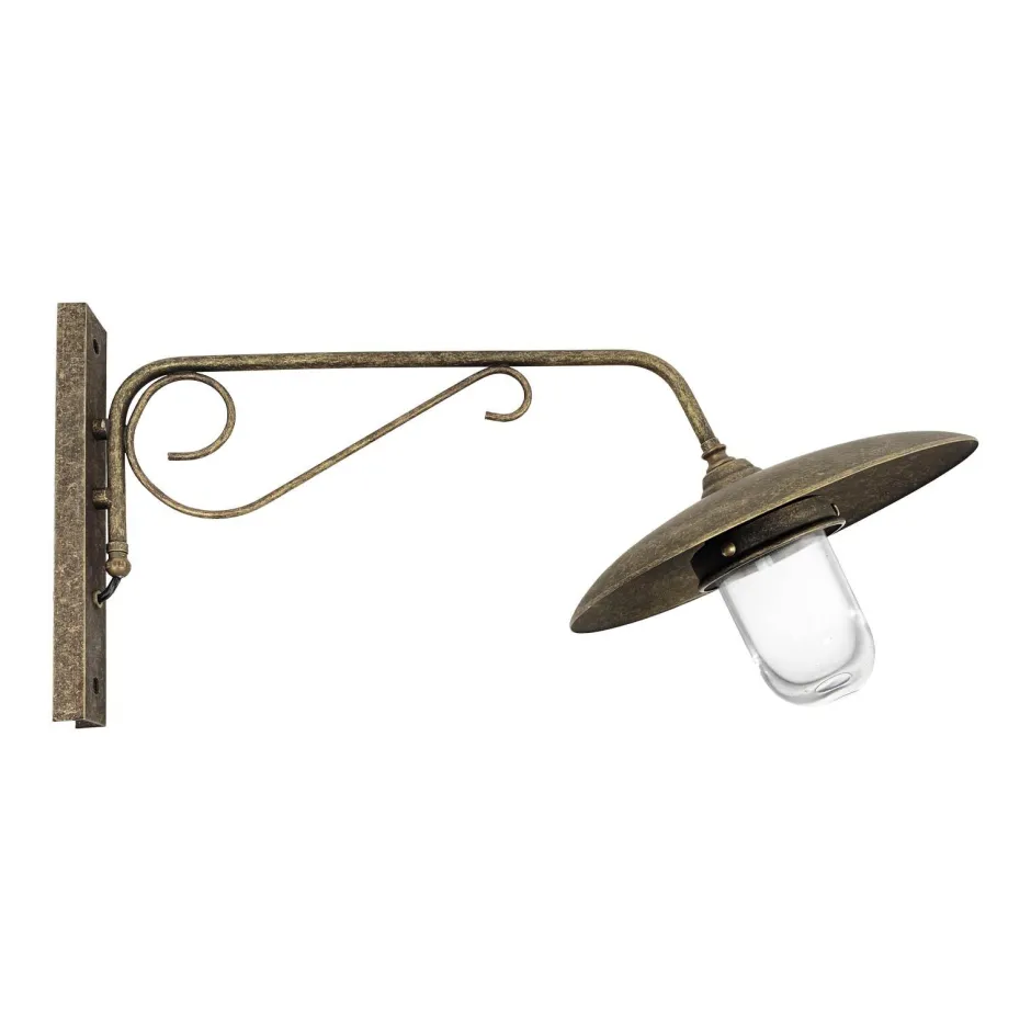 Außenleuchten Antik|Außenleuchten Messing*Giovanni Battista Wandleuchte außen IP44 Messing E27 in Bronze Antik matt