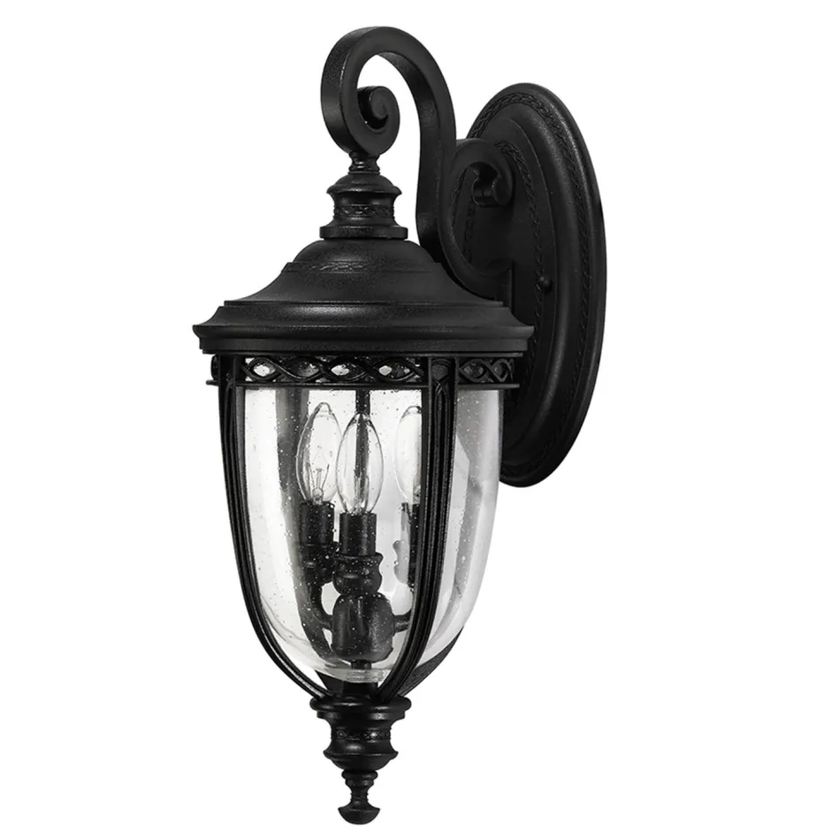 Elstead Wandleuchte Außen Laterne Schwarz IP44 Rustikal< Außenleuchten Antik|Außenwandleuchten