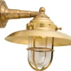 Lido Wandleuchte Außen Messing Maritim IP43 Haus Hof< Metall Lampen|Messinglampen