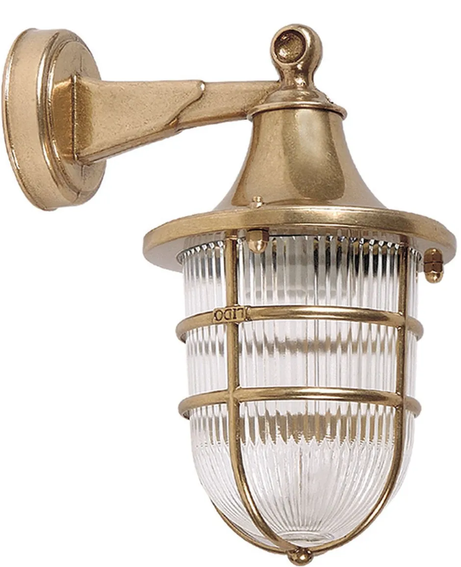 Lido Wandleuchte Außen Messing Maritim IP64 Haus Hof< Rustikale Lampen|Metall Lampen