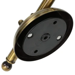 Außenwandleuchten|Rustikale Lampen*Lido Wandleuchte Außen Messing Glas Maritim Balkon Hof