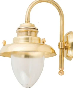 Außenleuchten Antik|Außenleuchten Messing*Lido Wandleuchte Außen Messing Glas Maritim Haus Hof