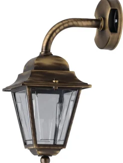Lido Wandleuchte Außen Messing antik IP43 Rustikal< Außenleuchten Antik|Außenleuchten Messing