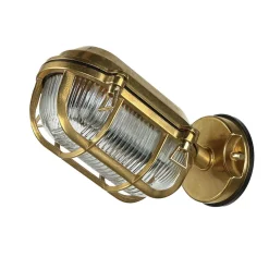 Lido Wandleuchte Außen Messing Maritim IP64 Haus Terrasse< Metall Lampen|Messinglampen