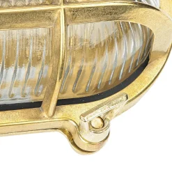 Lido Wandleuchte Außen Messing Maritim IP64 Haus Terrasse< Metall Lampen|Messinglampen