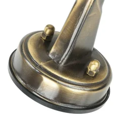 Außenwandleuchten|Rustikale Lampen*Lido Wandleuchte außen Messing massiv Glas IP64 E27 SANTORIN