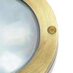 Lido Wandleuchte Außen rostfreies Messing G9 Haus AGIA< Rustikale Lampen|Metall Lampen