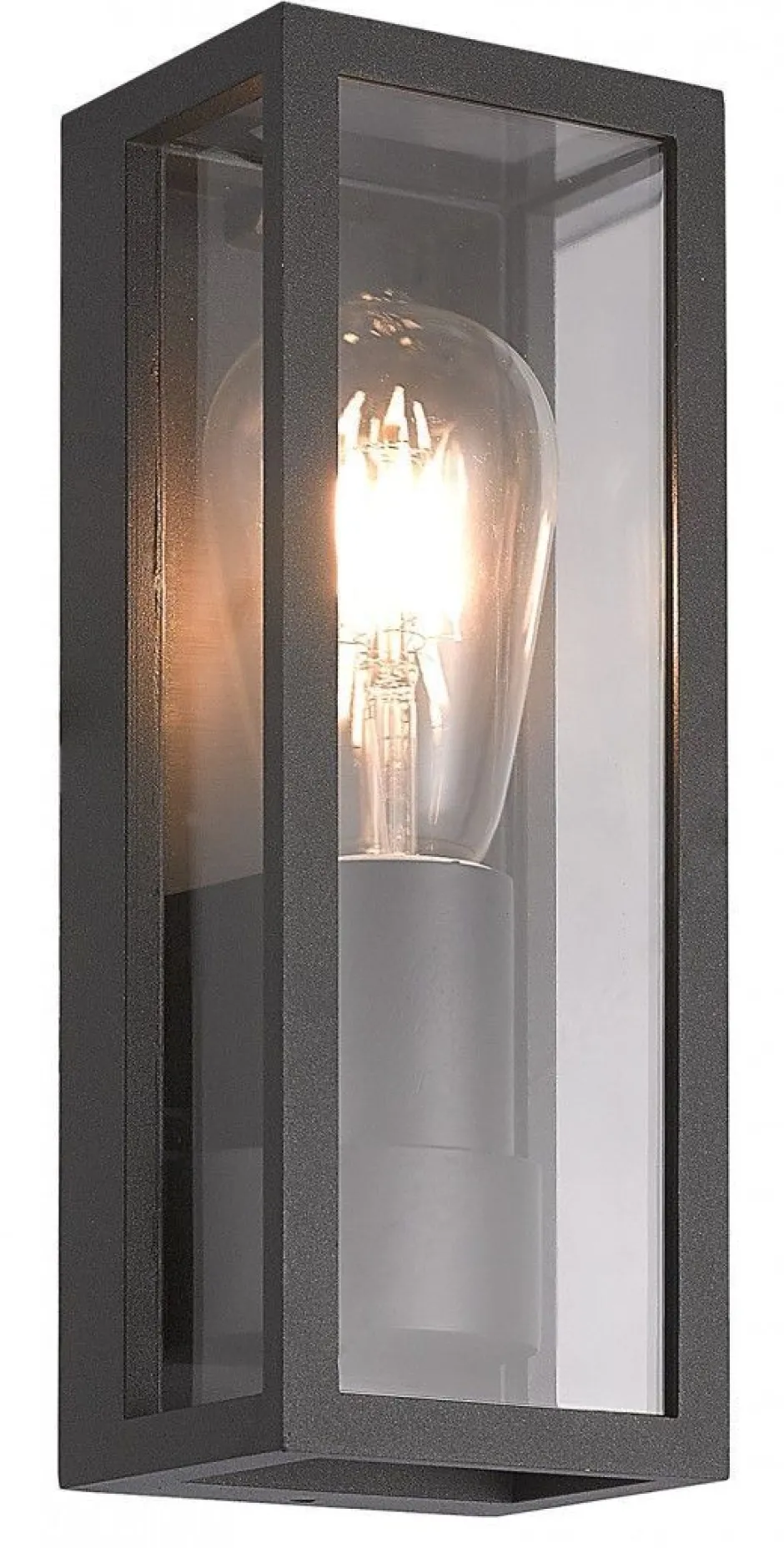 Außenwandleuchten|Metall Lampen*SU-MA Wandleuchte Außen Schwarz IP65 KAMPEN Außenlampe