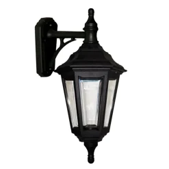 Elstead Wandleuchte Außen Schwarz Aluminium Haus Balkon< Außenleuchten Antik|Außenwandleuchten