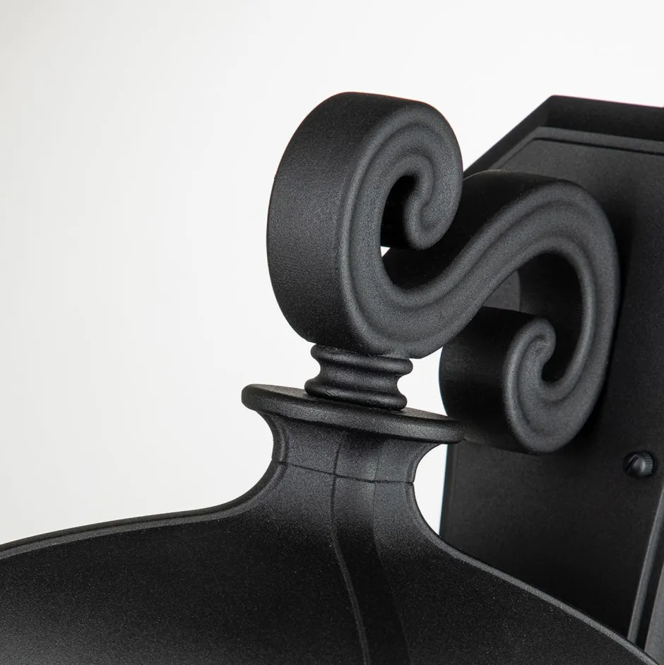 Elstead Wandleuchte außen Schwarz 42,2 cm hoch IP44 E27< Gartenlaternen|Außenwandleuchten