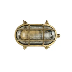 Lido Wandleuchte Außen SKIATHOS Echt Messing Maritim< Metall Lampen|Messinglampen