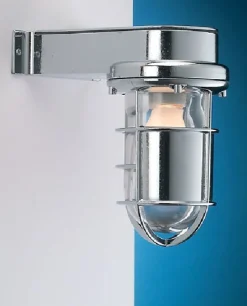 Außenleuchten Antik|Außenleuchten Messing*Laura Suardi Wandleuchte Außen verchromt Maritim IP55 Eingang