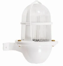 Lido Wandleuchte außen Weiß aus-Messing Glas E27 IP64 H: 22 cm< Außenwandleuchten|Messinglampen