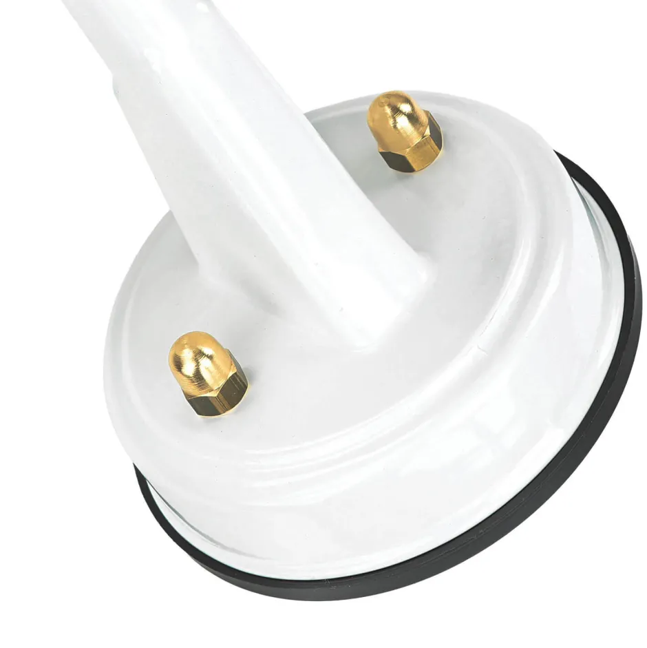 Rustikale Lampen|Metall Lampen*Lido Wandleuchte außen Weiß IP64 E27 Glas Messing massiv