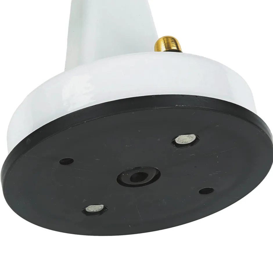 Rustikale Lampen|Metall Lampen*Lido Wandleuchte außen Weiß IP64 E27 Glas Messing massiv