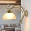 Wohnzimmerlampen|Glaslampen*Luminex Wandleuchte AURORA WHITE in Shabby Weiß