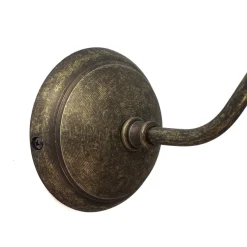 Wandleuchten|Esszimmer Lampen*Giovanni Battista Wandleuchte aus Echt-Messing mit Stoffschirm Beige