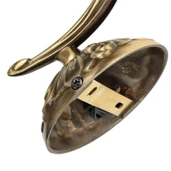 Giovanni Battista Wandleuchte aus Echt-Messing in Bronze Beatrice< Wandleuchten|Küchenlampen