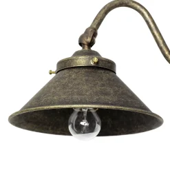 Giovanni Battista Wandleuchte aus Messing in Bronze Antik< Metall Lampen|Messinglampen