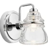Wandleuchten|Badezimmer Lampe*Elstead Wandleuchte Bad LED G9 IP44 H: 16,3 cm Chrom poliert