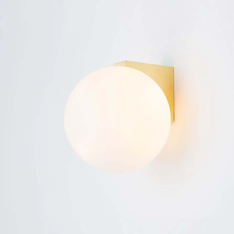 Nowodvorski Wandleuchte Badezimmer in Messing Weiß IP44 G9 Glas Metall< Glaslampen|Metall Lampen