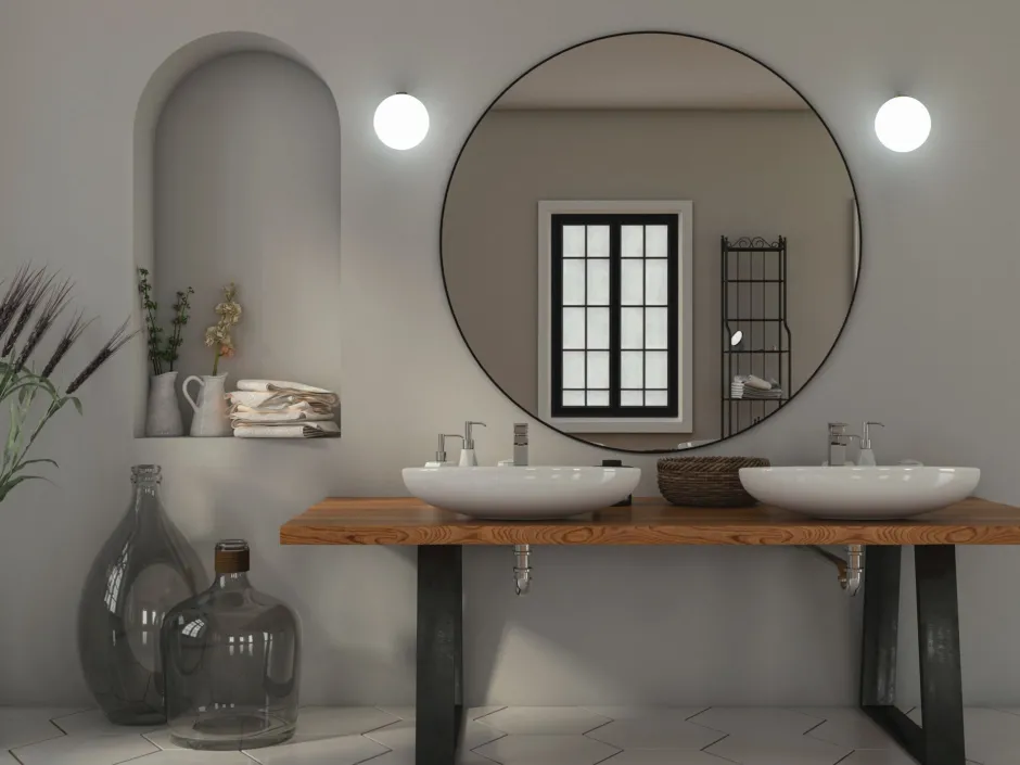 Nowodvorski Wandleuchte Badezimmer in Messing Weiß IP44 G9 Glas Metall< Glaslampen|Metall Lampen