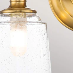 Wandleuchten|Badezimmer Lampe*Elstead Wandleuchte Badezimmer LED G9 IP44 B: 33 cm in Messing