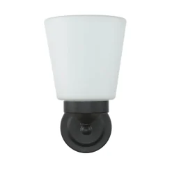 Glaslampen|Feuchtraumleuchten*Nowodvorski Wandleuchte Badezimmer Weiß Schwarz Metall IP44