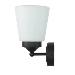 Glaslampen|Feuchtraumleuchten*Nowodvorski Wandleuchte Badezimmer Weiß Schwarz Metall IP44