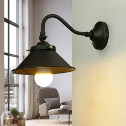 Wandleuchten|Esszimmer Lampen*Giovanni Battista Wandleuchte Bronze Dunkel aus Echt-Messing