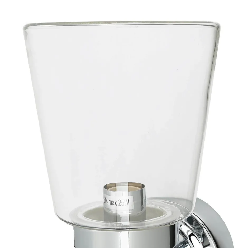 Wandleuchten|Glaslampen*Nowodvorski Wandleuchte Chrom Glas Klar Bali