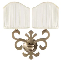 Wandleuchten|Jugendstil Lampen*Giovanni Battista Wandleuchte E14 Giglio Weiß