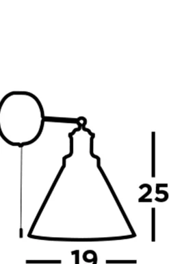Wohnzimmerlampen|Glaslampen*Searchlight Wandleuchte E27 Schwarz Klar mit Schalter Vintage