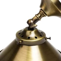 Giovanni Battista Wandleuchte Echt-Messing in Bronze hell< Wohnzimmerlampen|Metall Lampen