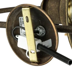 Wandleuchten|Esszimmer Lampen*Giovanni Battista Wandleuchte Echt-Messing in Bronze Antik Al Mare