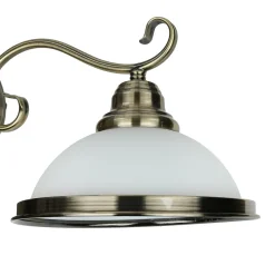 Wandleuchten|Küchenlampen*Easylight Wandleuchte ELISETT mit Glasschirm Antik